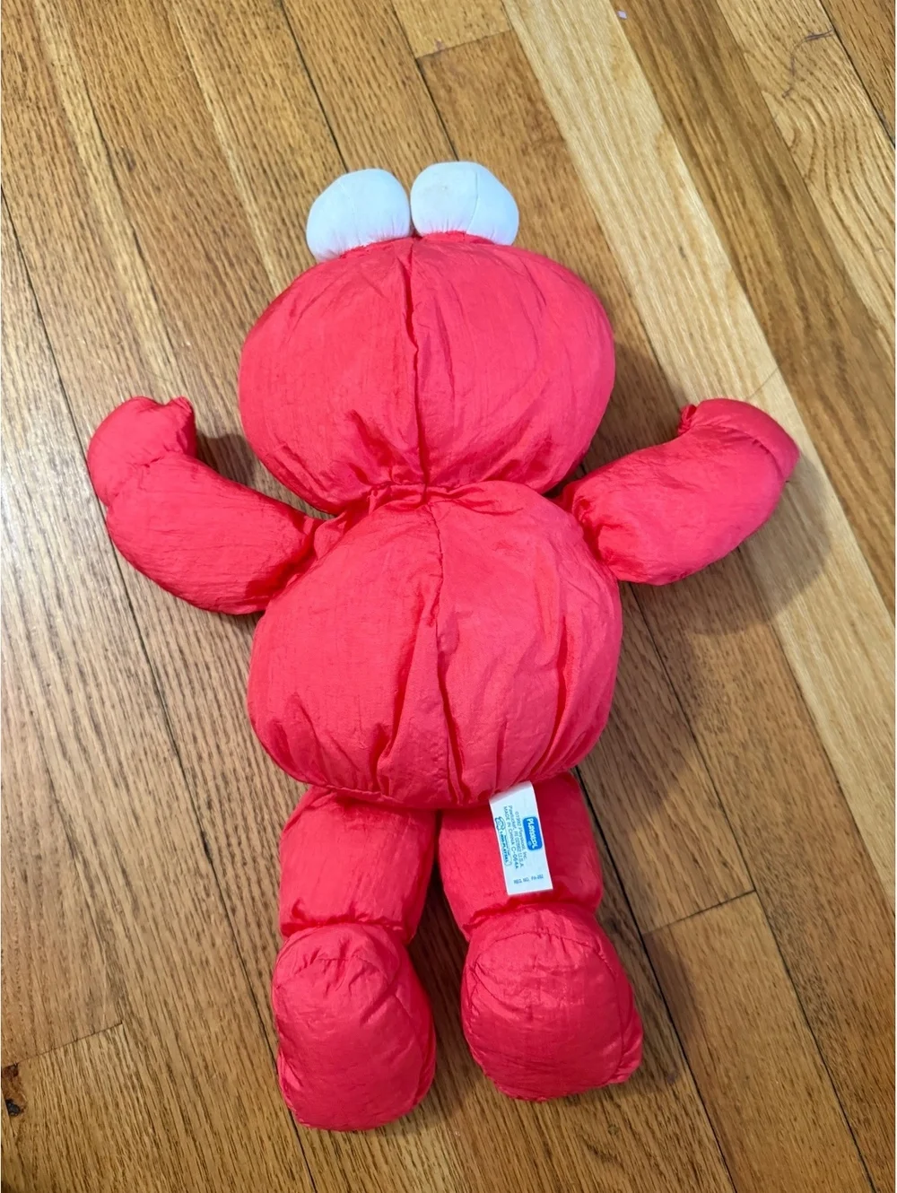 Rare Vintage 1992 Playskool Nylon Plush Stuffed Elmo Lovey Sesame Street 16